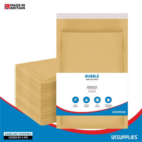 Gold padded bubble - bubble, envelopes