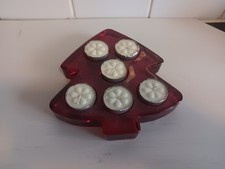 Christmas Tree Red Glass Multi