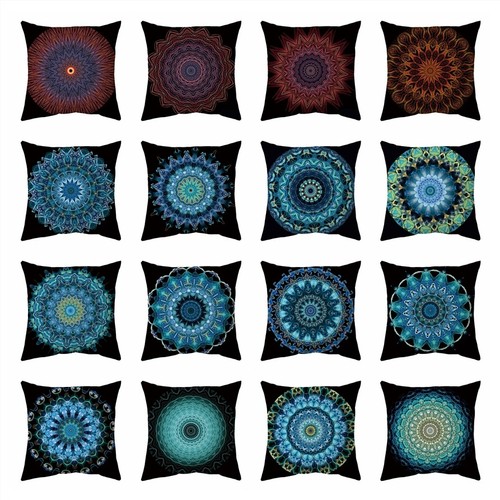 Blue boho mandala - blue,