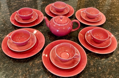 Vintage pink tea - set,
