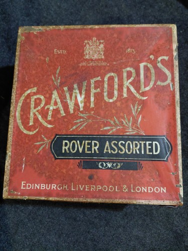 Crawfords biscuits tin rover - crawfords,