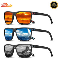 Polarized Sunglasses Men Women Square Cycling Sport Driving Fishing UV400 UK
