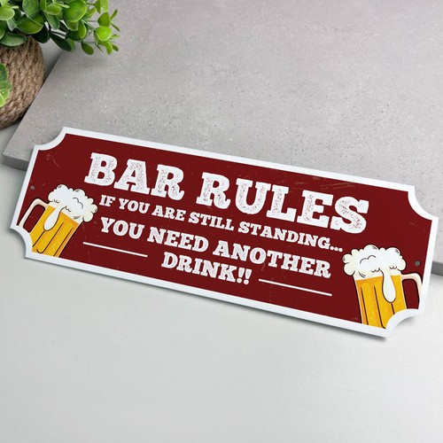 Bar sign - sign, rules