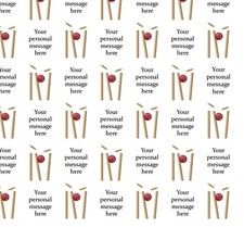 Cricket Personalised gift wrapping paper