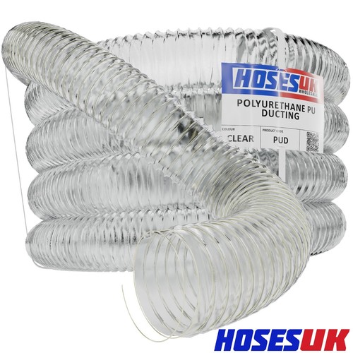 Clear flexible ducting hose - pu,