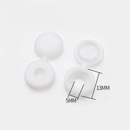 Plastic hinged screw cover - plastic,