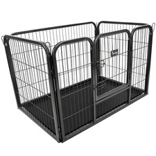 Heavy Duty Dog Puppy Cage Pet Playpen Whelping Box Metal Run Enclosure Floor