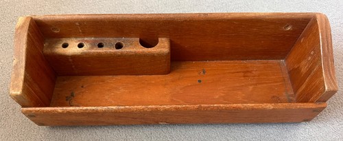 Solid teak chart table tray