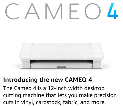 Silhouette cameo - 4, (white)