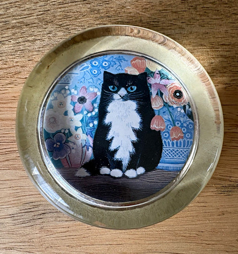 Sharon jervis round goass cat - round,