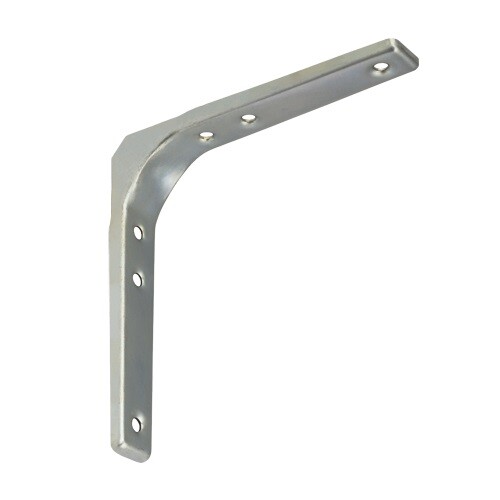 Silver white shelf brackets - silver,