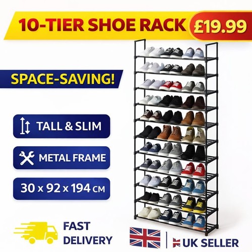Tier shoe rack - shoe, tall