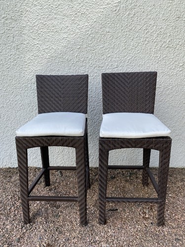 Rattan bar stools indoor - 2,