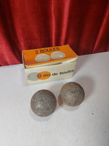 Pair vintage french boules - french,