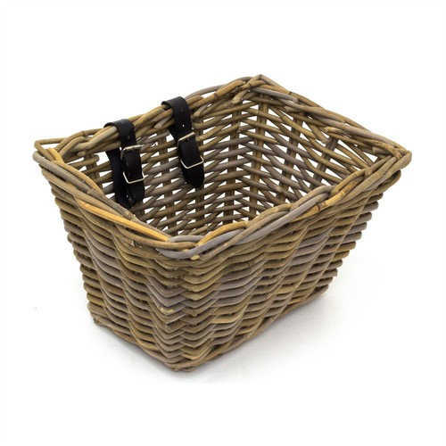 Wicker bicycle basket with - bicycle,