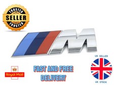 Chrome effect plastic M Sport Boot Badge for BMW 7.3 x 2.7cm resin MEDIUM