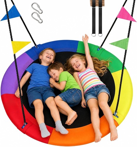 Rainbow saucer tree swing - rainbow,