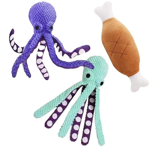 Squeaky octopus dog - octopus,