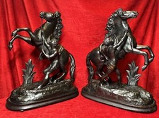 19th Century Pair Of Rearing