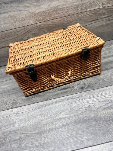 Wicker storage trunk empty - wicker,