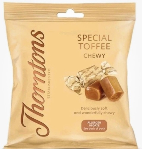 Thorntons chewy toffee bag - chewy,