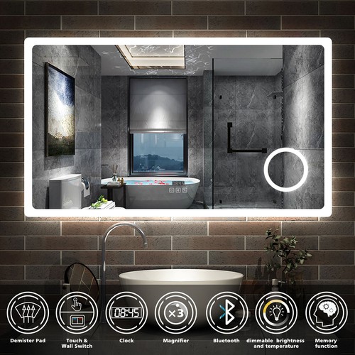Illuminated bathroom mirror - illuminated,