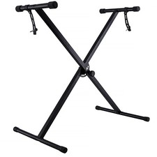 Portable Heavy Duty X Frame Folding Adjustable Keyboard Stand Piano With Straps