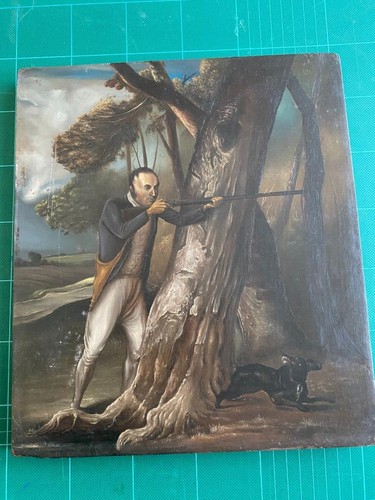 19th century oil - 19th, wood