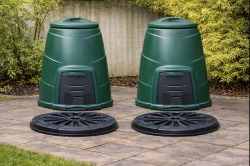 330l green garden compost - garden, bins