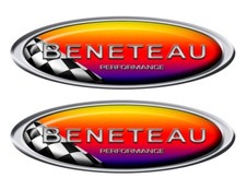 Two Beneteau Racing Stickers