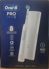 Oral-B Pro Series 3 Electric Toothbrush - White - With bonus travel case