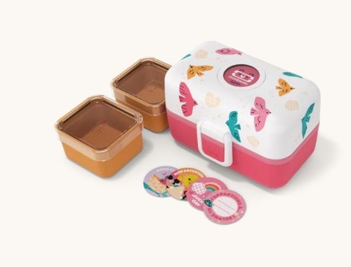 Monbento bento safe pink birds - monbento,