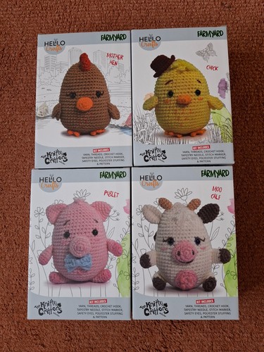 Crochet kits set farmyard - 4,