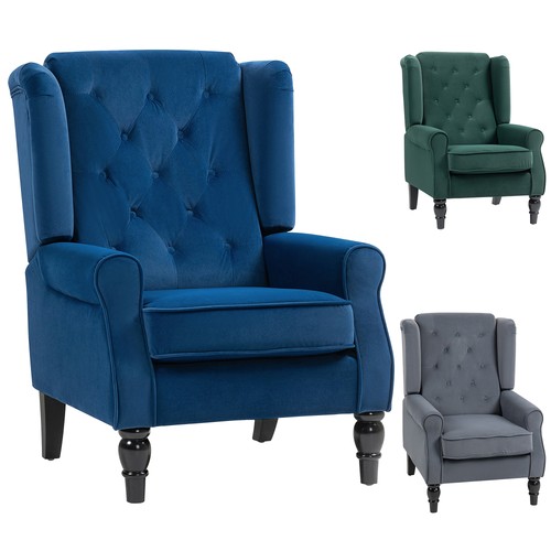 Homcom accent chair wingback - accent,
