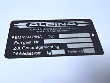 BMW ALPINA - BMW ALPINA flat wine manufacturer plate
