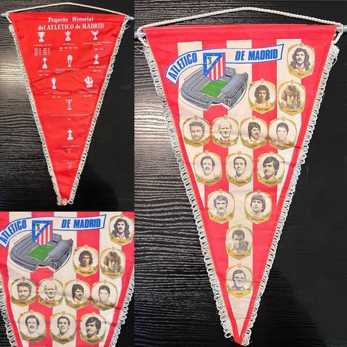 Rare atletic madrid pennant - rare, de