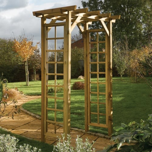 Rowlinson garden arch wooden - garden,