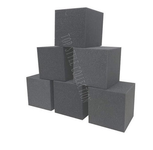 Grey foam pit cubes x5 - foam, 5"x5"x5"