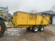 Gull  10 Ton Grain Trailer. Tipping Tractor Loader Muck JCB Spreader Tanker Mf