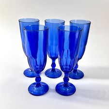 Vintage Cobalt Blue Wine