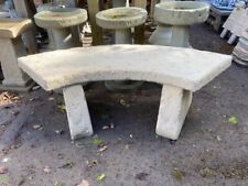 Concrete curved Garden Bench