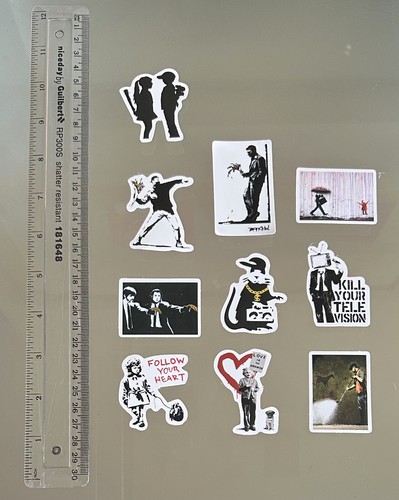 Banksy art graffiti stickers - banksy,