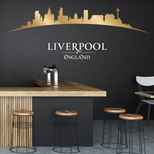 Liverpool city skyline - city, wall