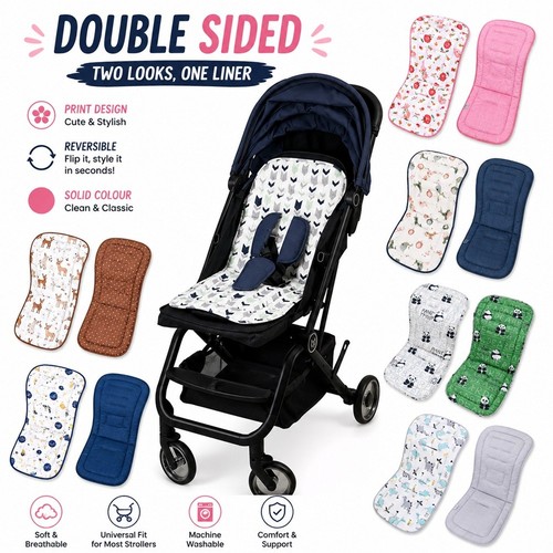 Baby pram liner soft - soft, double