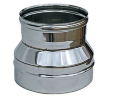 CANNA FUMARIA RIDUZIONE / MAGGIORAZIONE ACCIAIO INOX 316  DA DIAMETRO 80 A 250