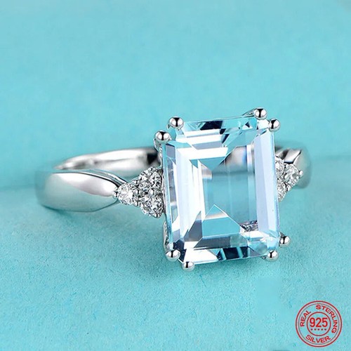 Natural aquamarine ring - aquamarine,