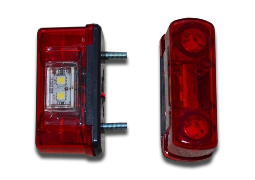 Pair red led - led, lic.
