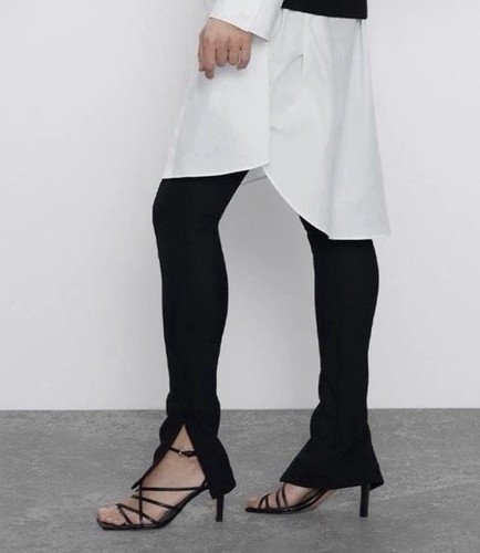 Zara black split hem - zara,