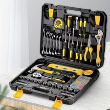 108Pcs General Household Hand Tool Kit with Toolbox Storage Case for Home Repair