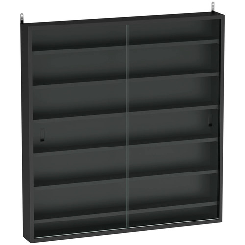 Six shelf wall mounted - shelf, display
